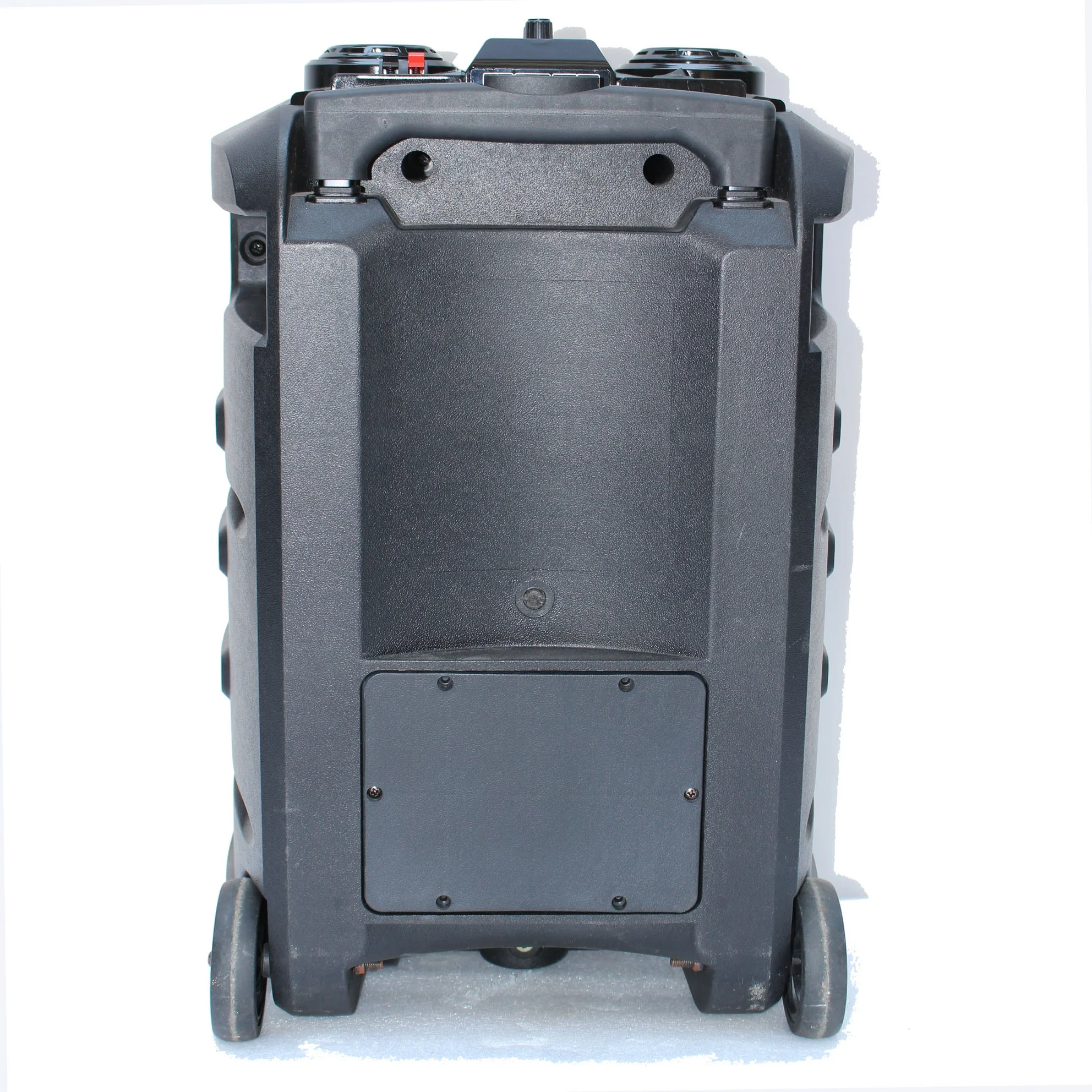 LEISOUND 12inch plastic cabinet karaoke subwoofer bass speaker with trolley