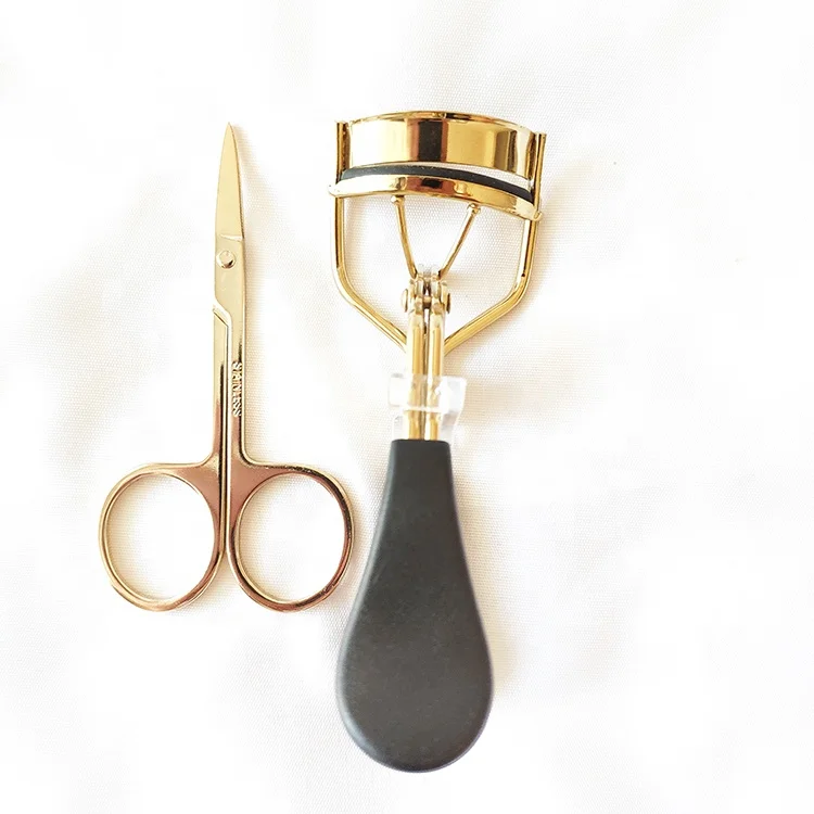 Нержавеющая сталь ресниц аппликатор из розового золота завивания ресниц, завиватель для ресниц и золотой цвет Пинцет Набор для наращивания ресниц