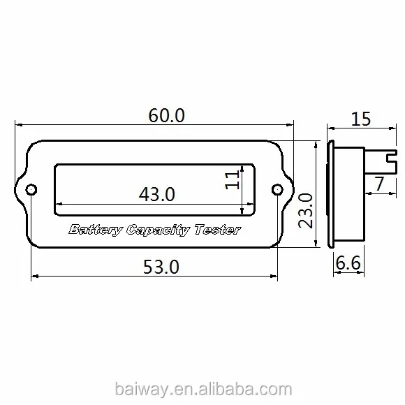 BW-LY6W батарея тестер нагрузки Тестер Цифровой тестер аккумуляторной батареи