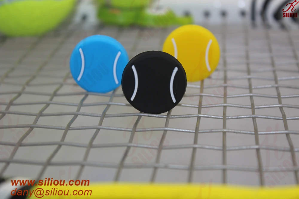 Factory whole sale customized silicone tennis string vibration dampener tennis sport accessory