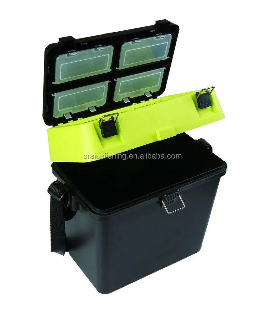 Multifunctional Plastic Carp Match Fishing tackle outdoor box Strap Cushion Fishing Seat Box Fishing Tackle Box