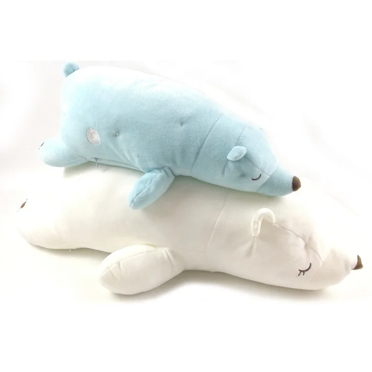 
Factory Decorative Cartoon Super Soft Plush Stuffed Led Lying Toy Bear 