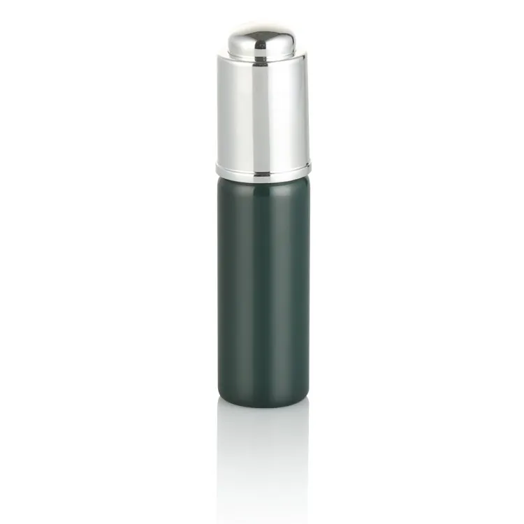 5ml 10ml 15ml  manufacturer  green  glass  cosmetic tubes packaging  essential oil glass bottle with press pump dropper