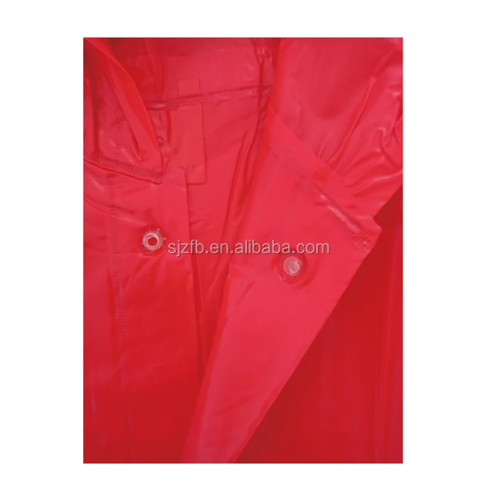 Kids PVC Bright shining red cartoon raincoat for school and kindergarten