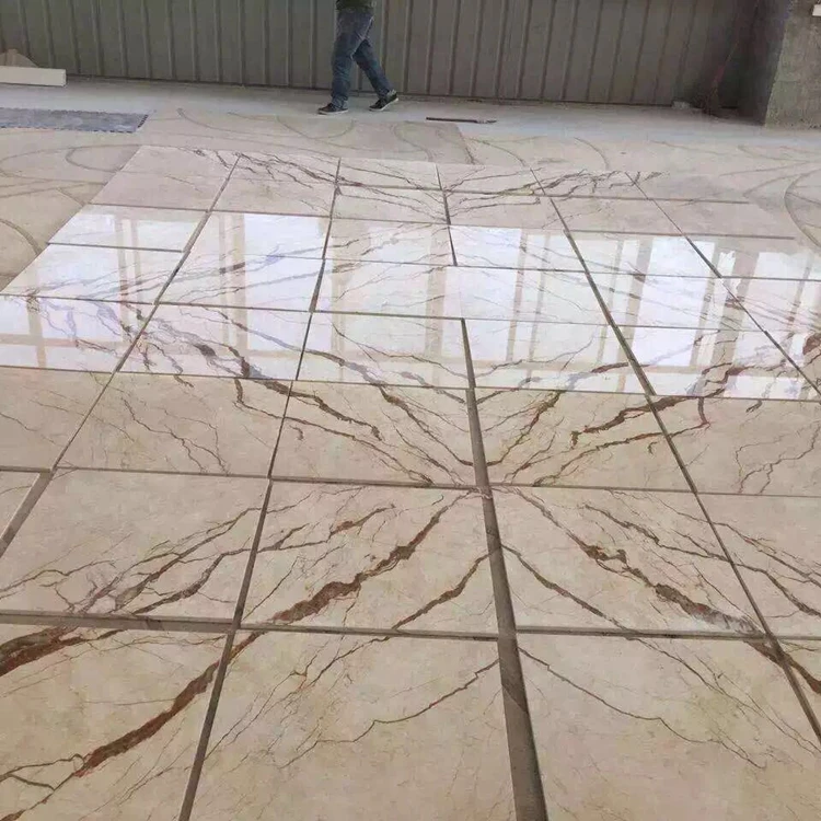 Wholesale Turkish Sofita Golden Sunsrt Beige Marble 48*48 Wall Tiles Design
