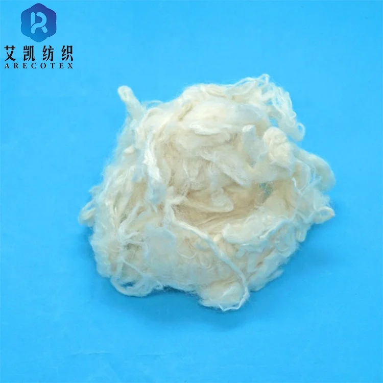 3D white FR fire retardant rayon viscose fiber price