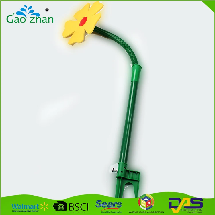 Ningbo manufacturer plastic garden water dancing sprinkler flower shape