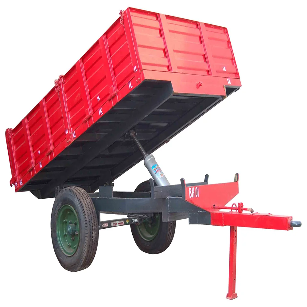 High Quality  Agricultural 2 Ton Single Axle Farm Trailer