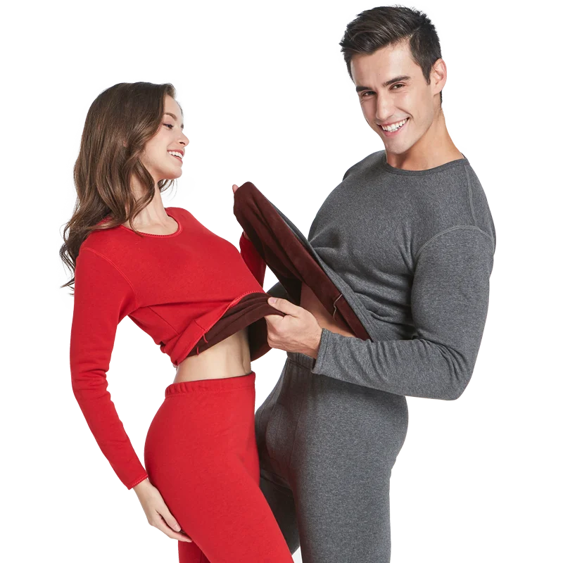 Adults cashmere thermal underwear long johns keep warm