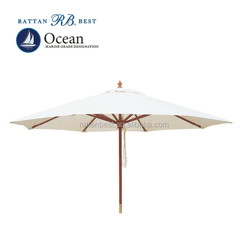 round shape wooden umbrella outdoor umbrella