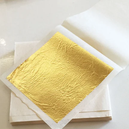  OEM Спа маска из листовой бумаги против морщин 24k золотой лист фольги
