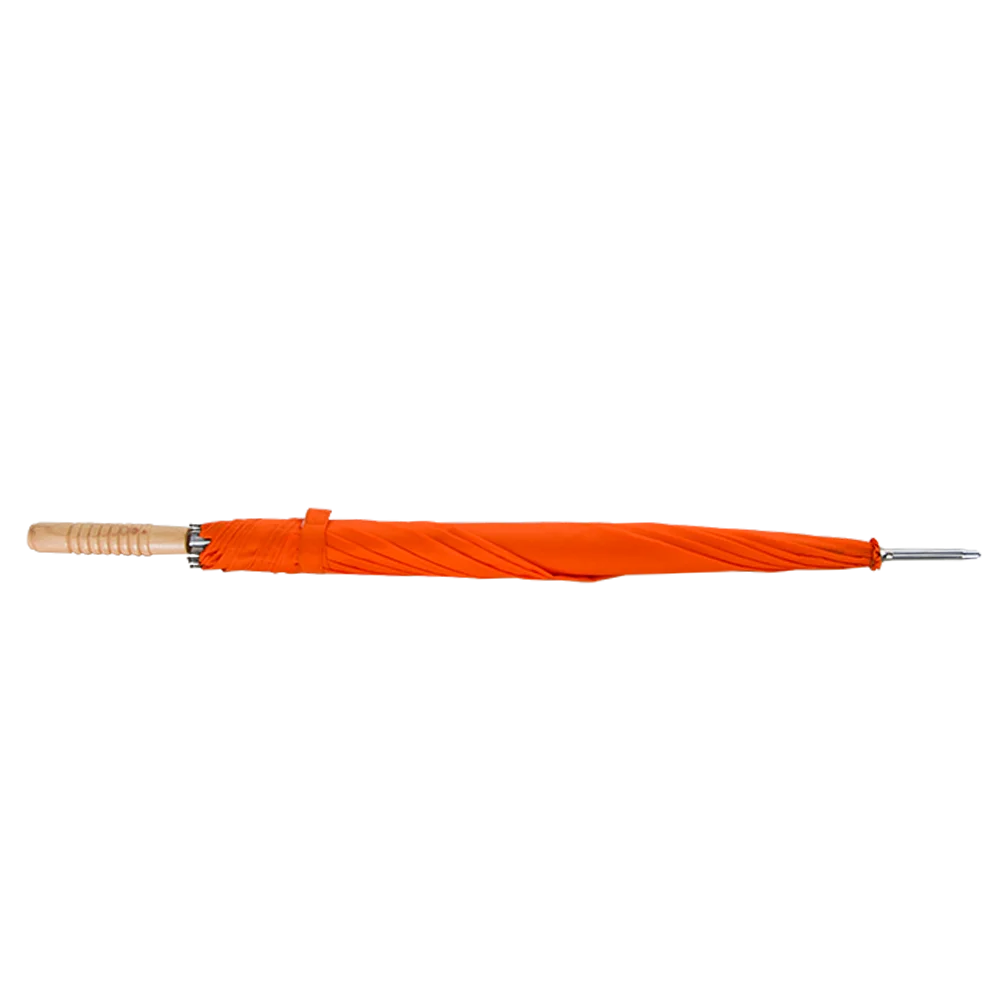 
8 bone long handle umbrella promotion straight unbrella with logo print with wooden handle 