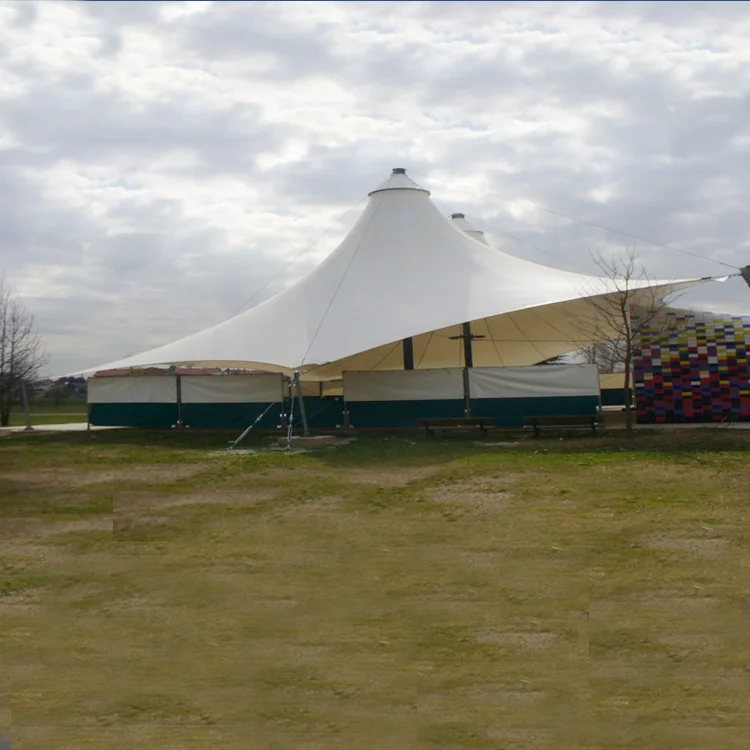 Customized White Architecture Tensile Membrane Building Structure Tent