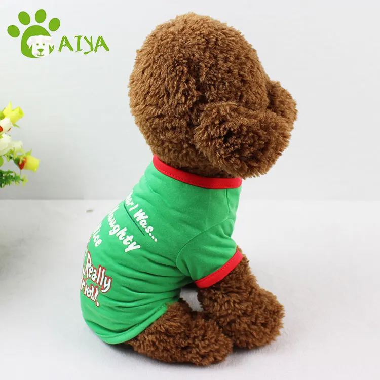 Free Sample Multi Sizes Molds Dog Clothing Pet Clothes T-shirts Cartoon Customized Winter Clothes Sustainable Letter for Print
