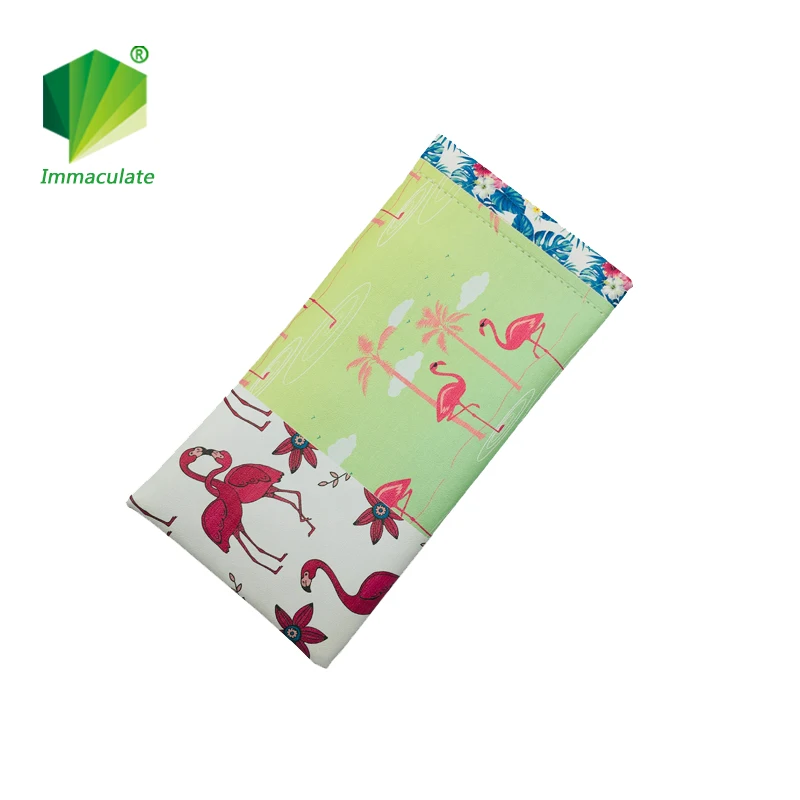 High Quality Soft PU Leather Reading Eye Safety Glasses Cell Phone Promotional Sunglasses Digital Printing Case Pouch