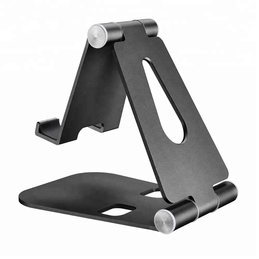 
Cell Phone Stand, aluminum alloy Adjustable Foldable desk table Phone Stand Holder Cradle for Smartphone Tablet E-Reader 