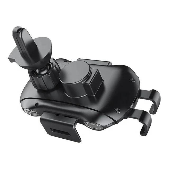 Беспроводное зарядное устройство для автомобиля, регулируемый гравитационный держатель для телефона с вентиляционным отверстием для iPhone, Samsung, HTC и смартфонов Android, сертифицирован Qi