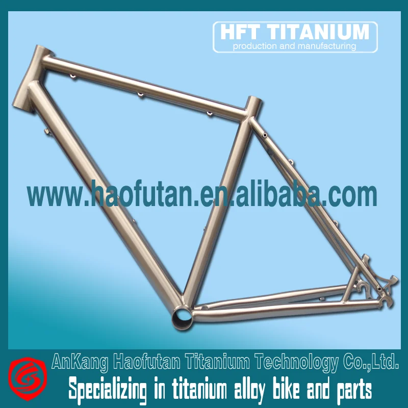 Titanium road bike frame- the latest titanium off-road cyclist with tapered headtube and disc brake