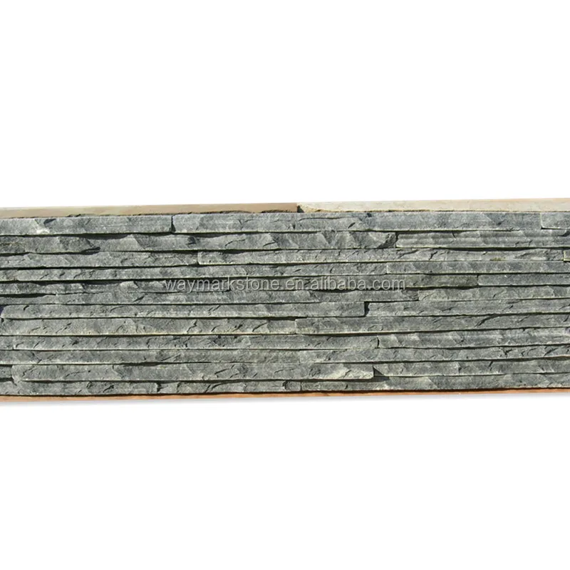 
Landscape black waterfall stone natural cultured panel wholesale WP-ZB18 