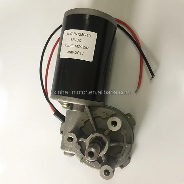 High Quality XH-D63R/L 10~500RPM mini worm gear motor 12v strong