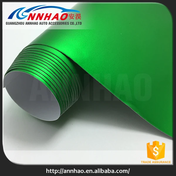 Высокая Гибкая 1.52*20 М Зеленый Chrome Пузырьков Chrome Виниловой Пленки Автомобиля Обертывание