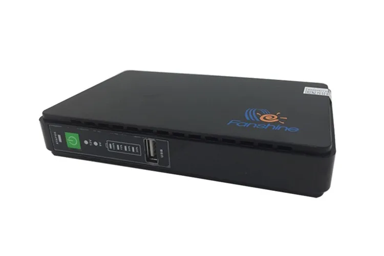  Fanshine FSP1-C Мини DC POE портативный источник бесперебойного питания 8800 мА/ч 8000 17 Вт Выход 9v 12v 15v 24v резервного для маршрутизатор
