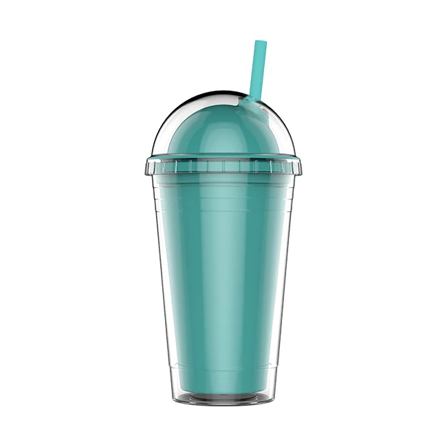 
Hot double wall acrylic cup custom plastic tumbler with lid 
