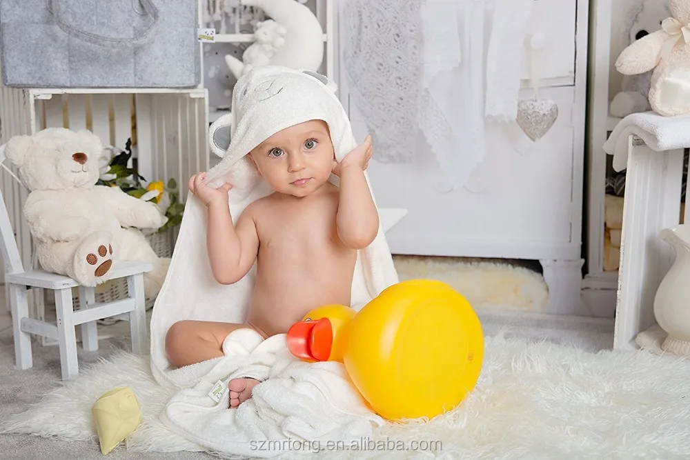 Baby Hooded Baby Towel for Boys and Girls 100% Cotton Extra Soft Bath Beach Animal Face Towel