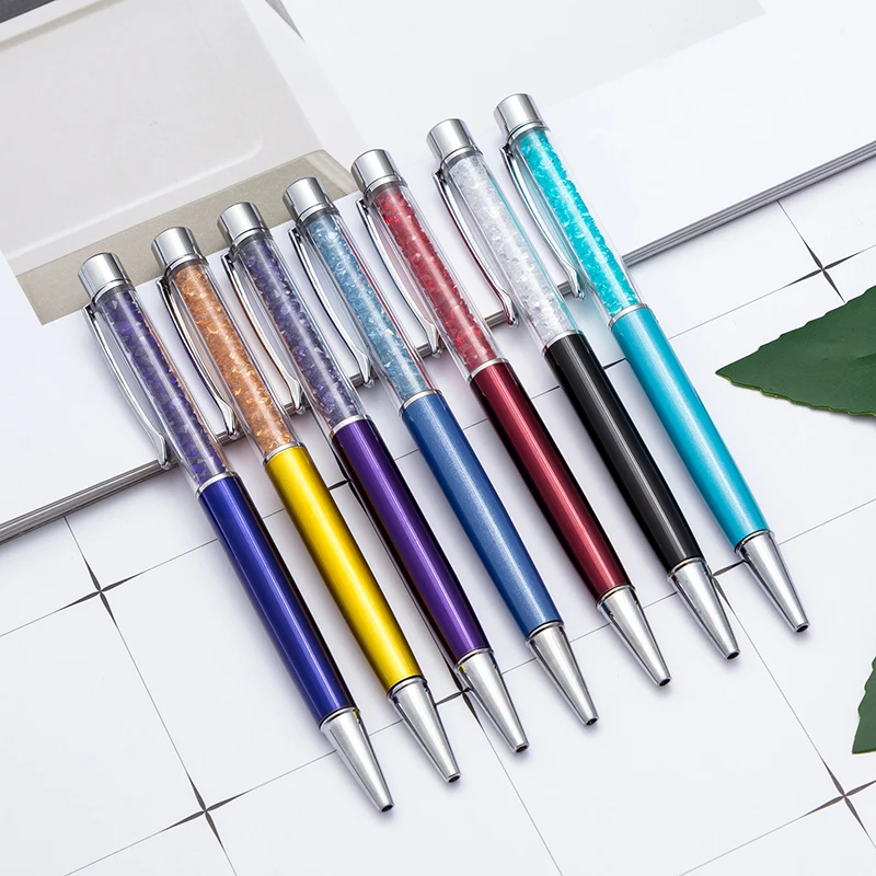 Заводская высококачественная металлическая шариковая ручка, ручка со стразами, ручка со стразами