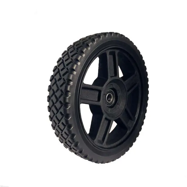 12 inch garden cart wheel/300mm garbage bin wheel/big wheel plastic wheelbarrow