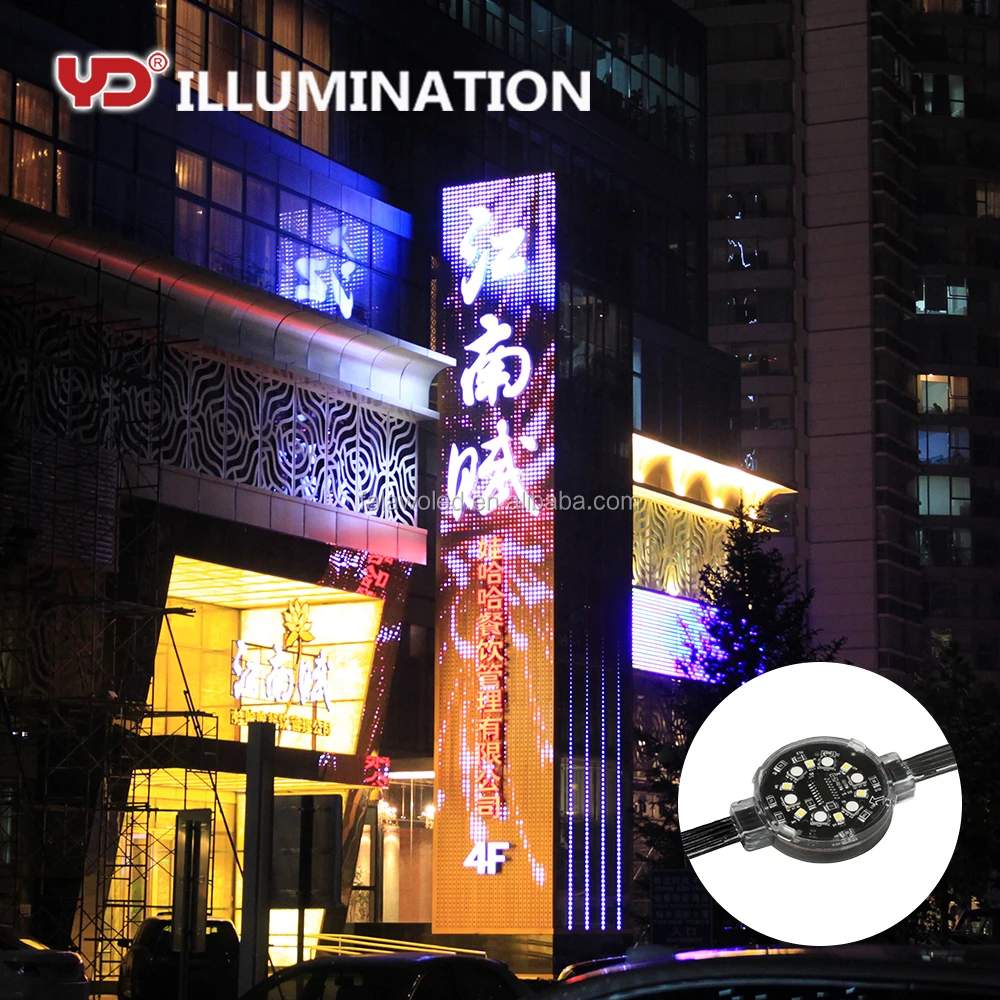 Manufacturer price waterproof IP68 RGB programmable 50mm pixel led