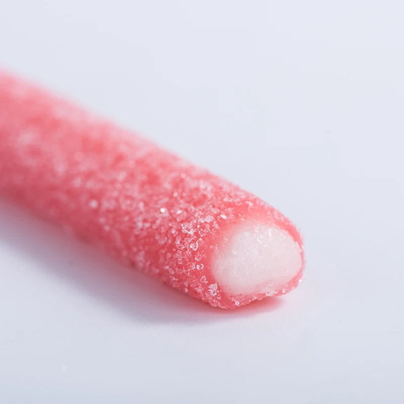 Sour Straw Center Filled Starch candy