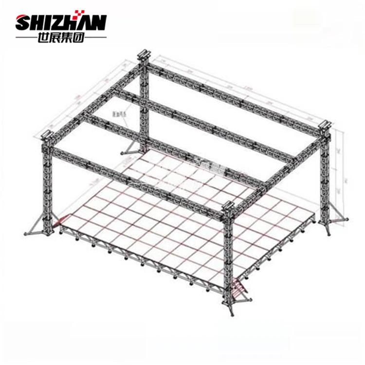 Aluminum Lighting Speech Stage Space Roofing Truss Structure
