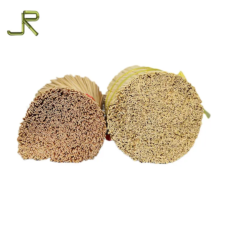 Wholesale Natural eco-friendly bbq 1.2~1.3mm thin bamboo sticks for incense