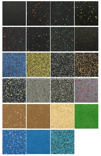 
Hawkeyfitness non-toxic crumb rubber gym mat rubber flooring 