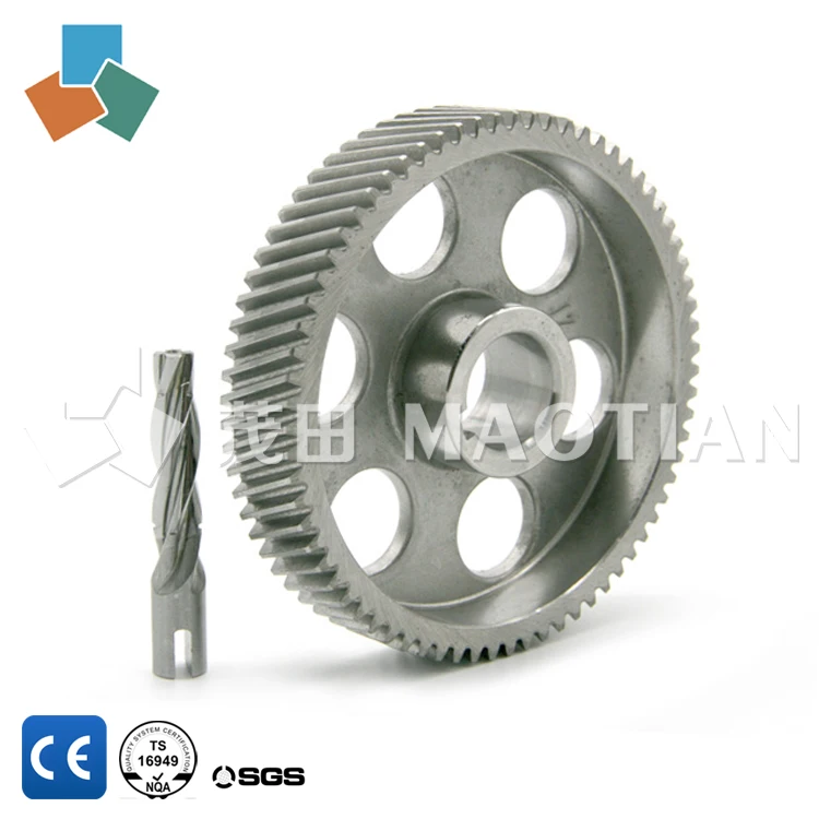 
Precision high demand cnc machining worm gear and running gear 686 609 for the lawn mower / electric tricycle rear axle 