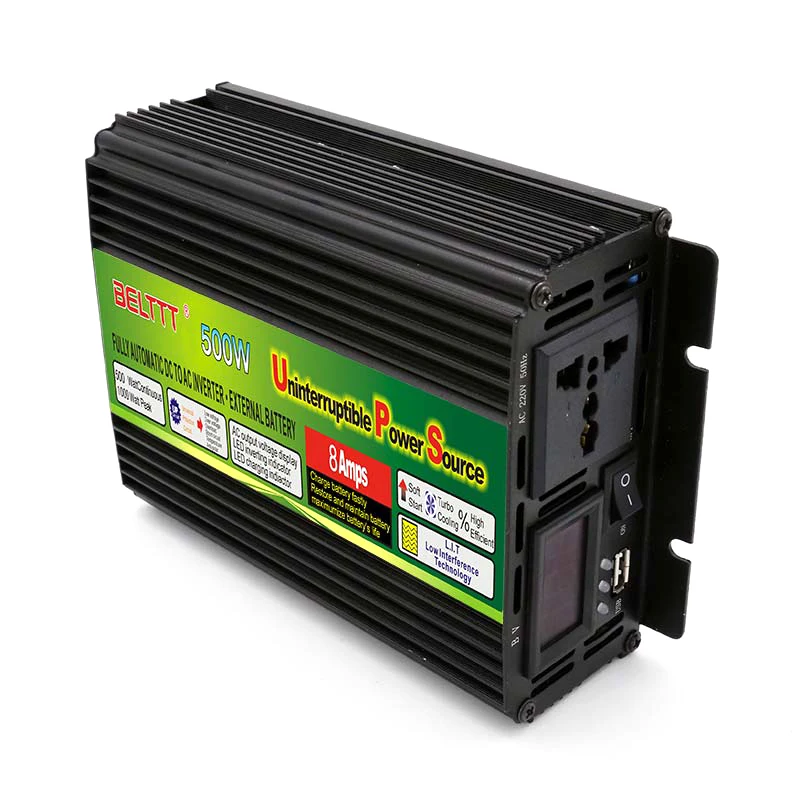 500 Watts UPS Solar Inverter 110V/220V 50Hz/60Hz with built in charger