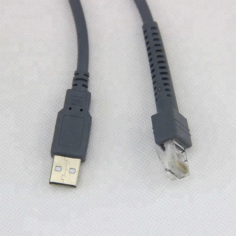 Hand held Barcode Scanner Cable USB to RJ50 cable