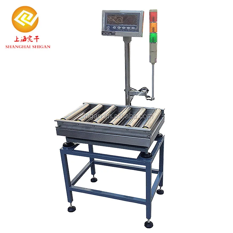 Digital weight machine 300 kg wide range static platform weigher, automatic sound alarm roller weighing scale