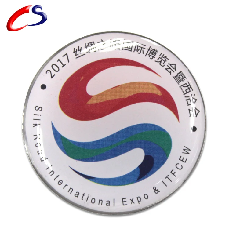 New design club 3d metal soccer pin badge