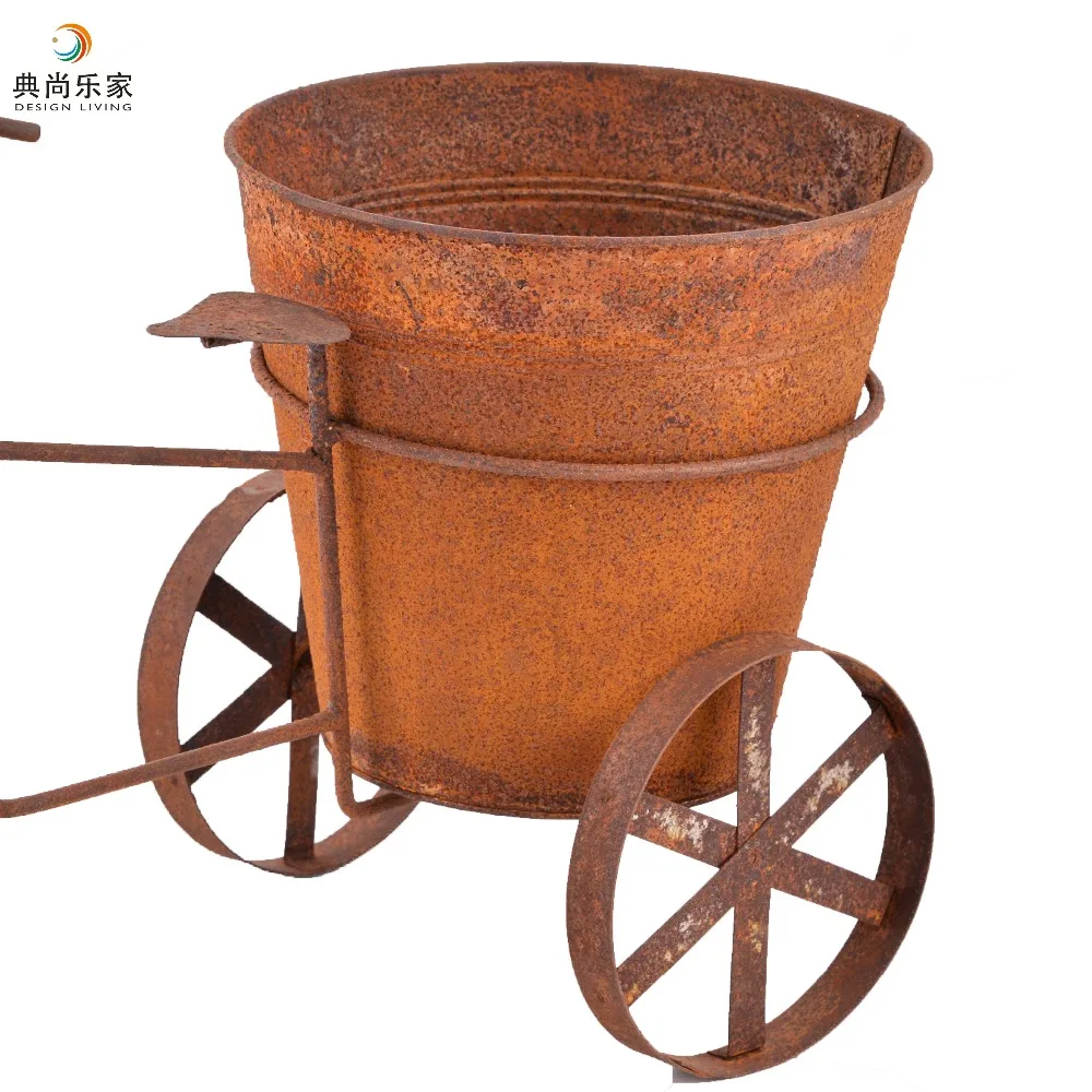 Antique Decorative Metal Bicycle Flower Pots Wholesale Perfect for Wedding Table Centerpiece