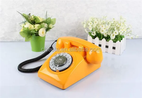 Классический 1960-х годов дизайн Поворотный Ретро поворотный циферблат колокол стол телефон