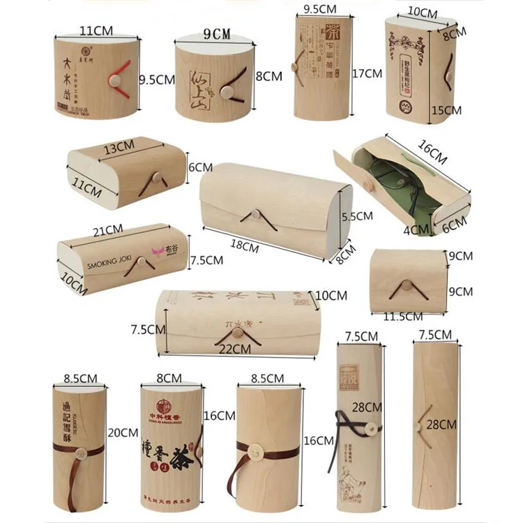 Cheap Custom Logo Shape Soft Birch Wooden Candy Chocolate Gift Box with ox Warble