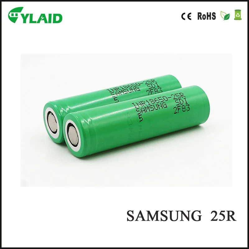 первоначально inr18650-25r Samsung 18650 аккумулятор Li - Ion аккумулятор 18650 ионный 2500mah for samsung