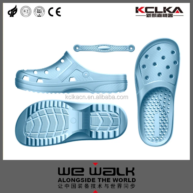 KCLKA Automatic EVA Injection Moulding Machine Single Color Two Injector  Six Station Servo Motor Shoe Making Machine