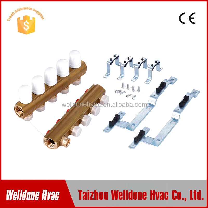 2-12 zones High quality hydraulic brass separator outlets water distributor manifold collector