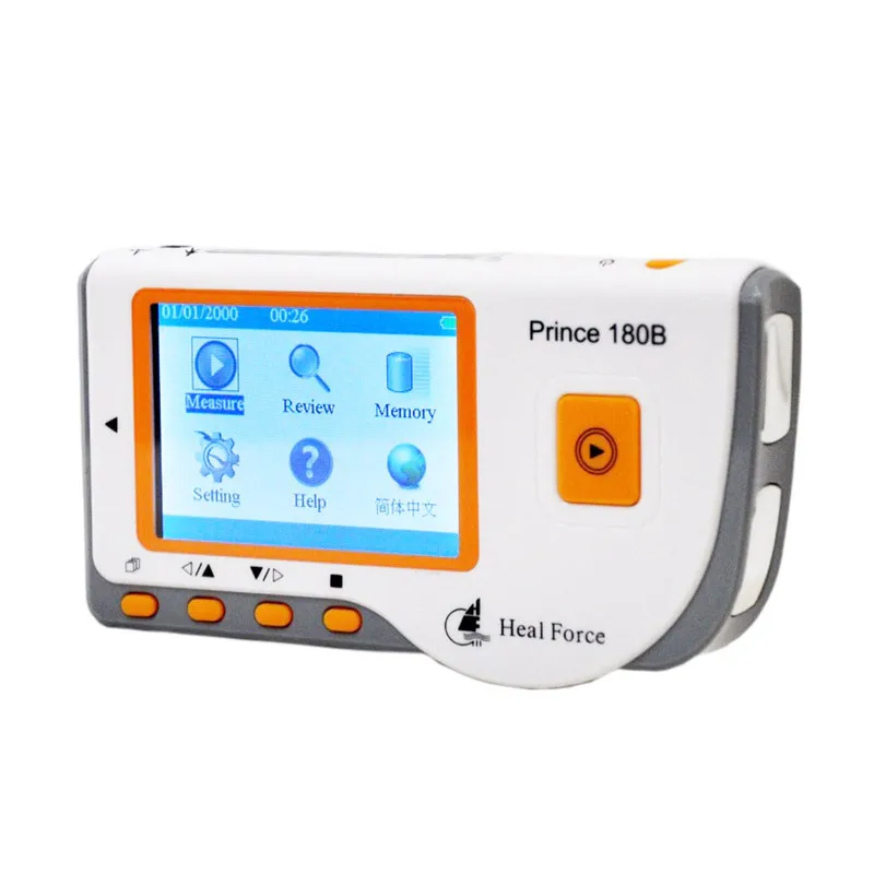 Easy operation Handheld ECG EKG Monitor Electrocardiogram LCD Prince 180B -Maggie