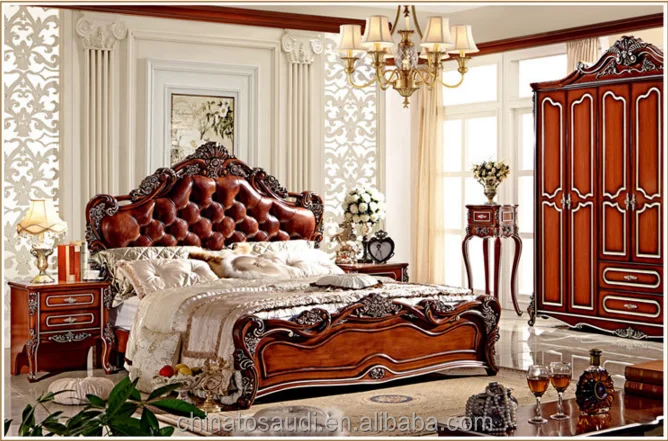 
New color wooden carving classic royal luxury bedroom furniture 