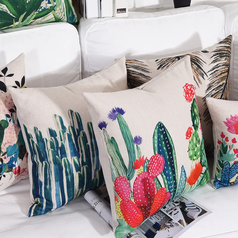 Hot Popular Cotton Linen Pillow Home Decorative Cushion Covers