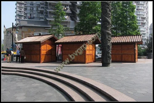 
Popular and economic wood outdoor kiosk booth for toilet 